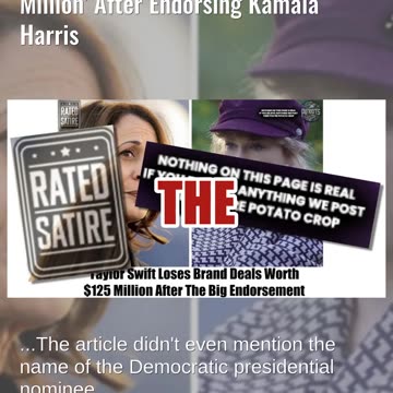 Fact Check: Taylor Swift Did NOT Lose 'Brand Deals Worth $125 Million' After Endorsing Kamala Harris