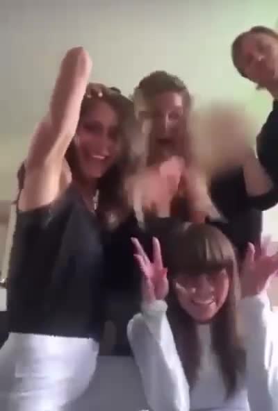 🇫🇮 Prime Minister of Finland Sanna Marin (black singlet). She's only 36, so I don't blame her.