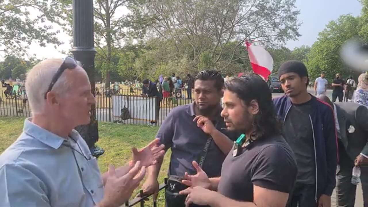 Christian Visitor challenges jesus in Islam _ speakers corner