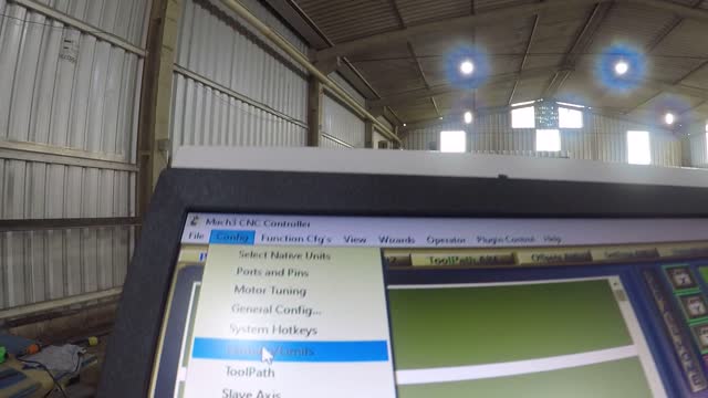 MOSTRANDO ALGUMAS CONFIGURAÇÕES DA ROUTER CNC
