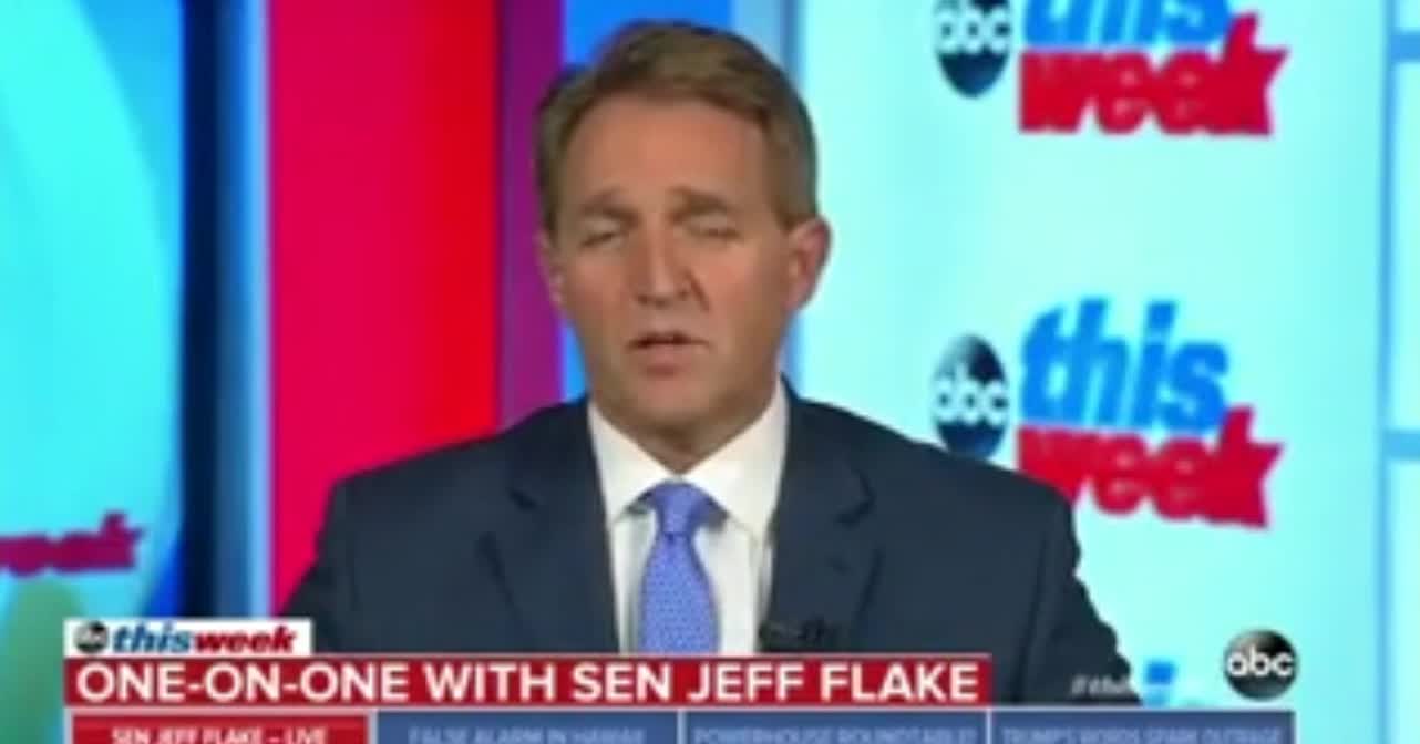 GOP Sen Flake: Trump Attacks on Press ‘Popularized’ By Stalin