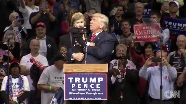 tiny trump steals the show