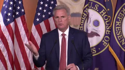 Rep. Kevin McCarthy Holds Press Conference After Biden Introduces Reduced Build Back Better Plan