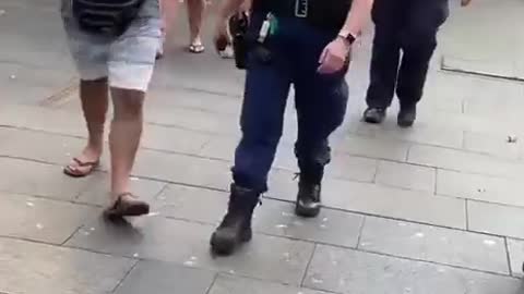 Mouthy lout sprayed by police