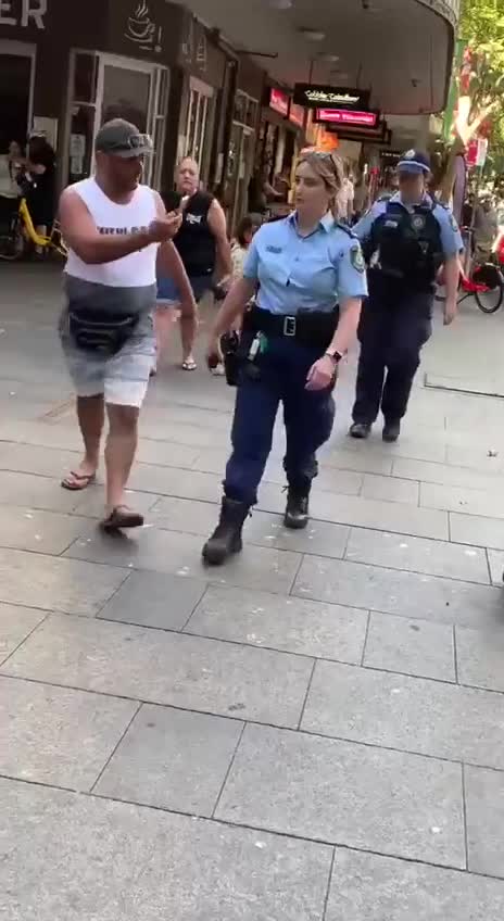 Mouthy lout sprayed by police