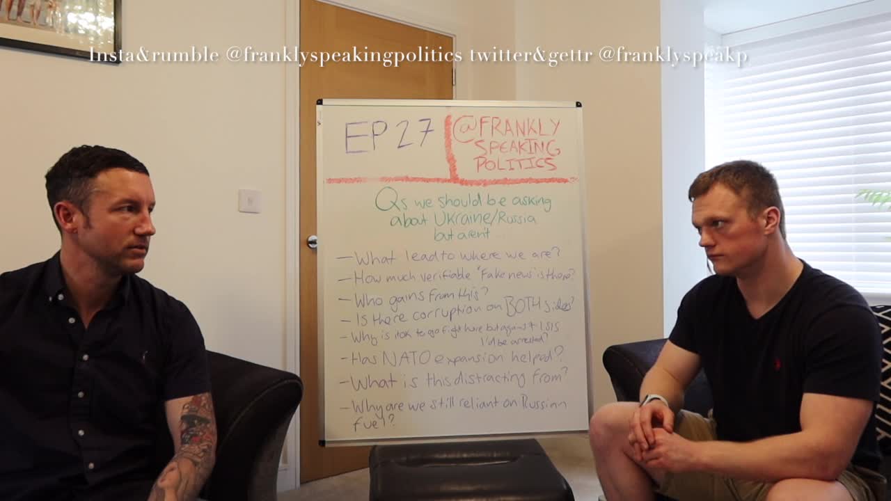 Questions we SHOULD be asking ourselves regarding RUS / UKR - Frankly Speaking Politics EP27