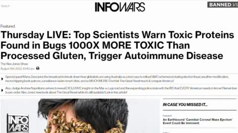 Top Scientists Warn Toxic Proteins Found in Bugs 1000X MORE TOXIC Than