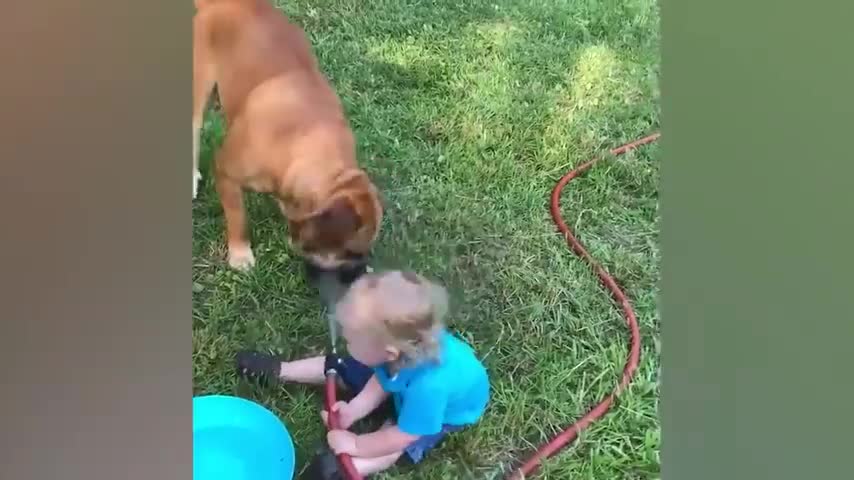 Happy Baby - Babies Playing Water - Funny Reaction