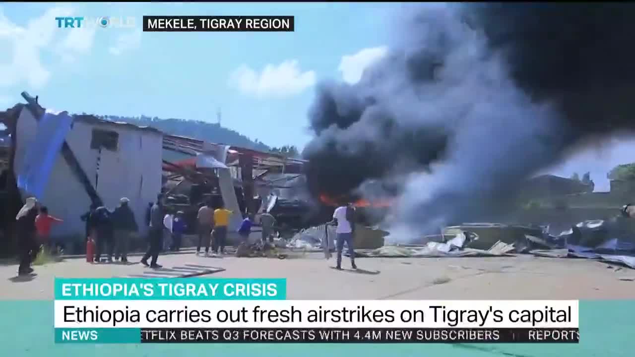 URGENT – New air strikes hit the capital of Ethiopia's Tigray region,