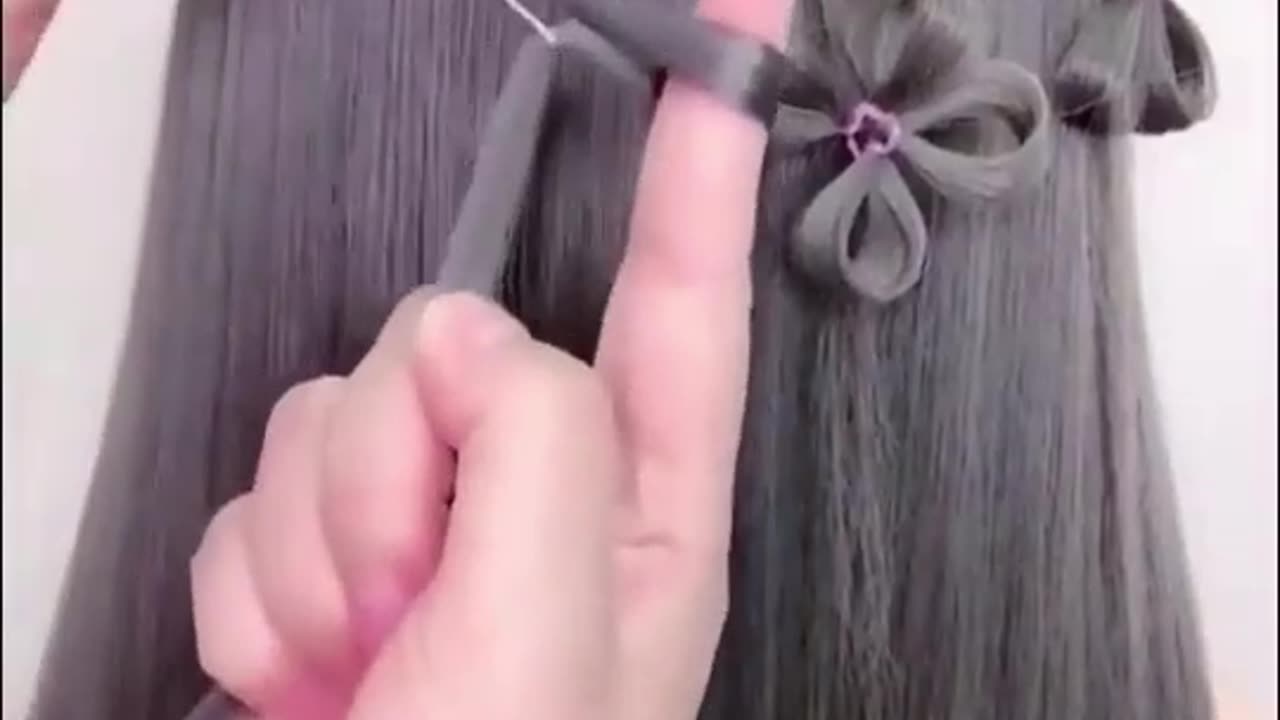 How to make flower with hair