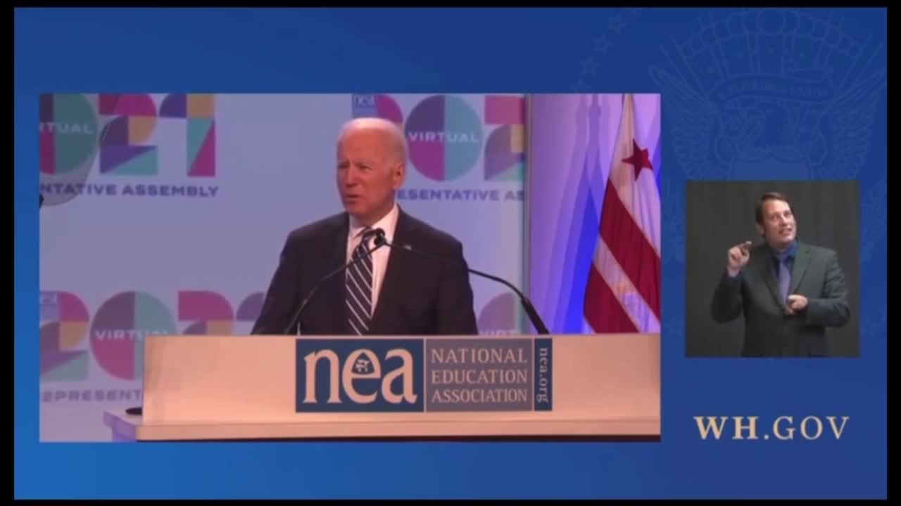 ⚫️MrBlackPill- Joe's Gaffe At The NEA's Representative Assembly