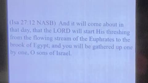 ISAIAH 27 - Elohim (God) is not at odds with man; man is at odds with HIM. 8.2.24 Sabbath Study