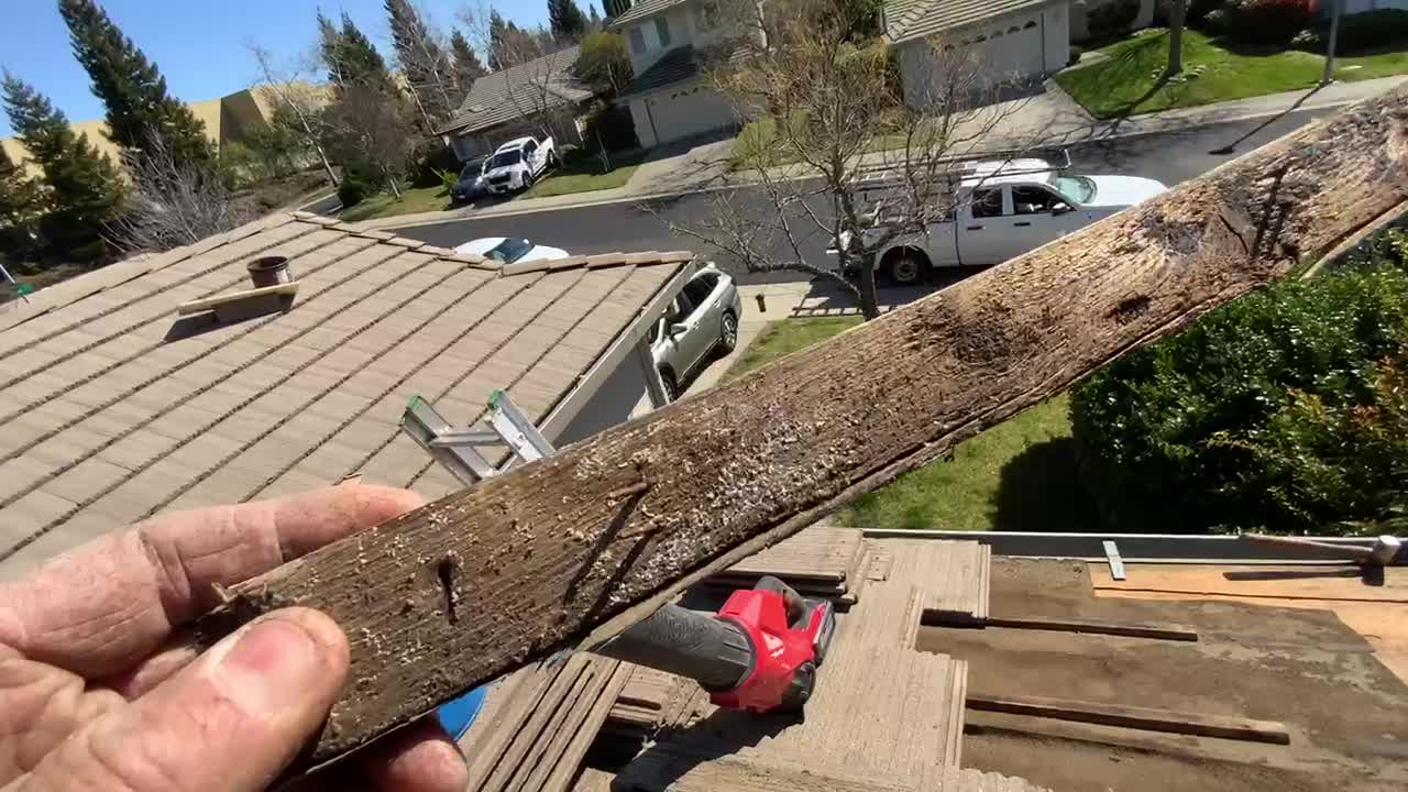 Super Roofer finds the roof leak