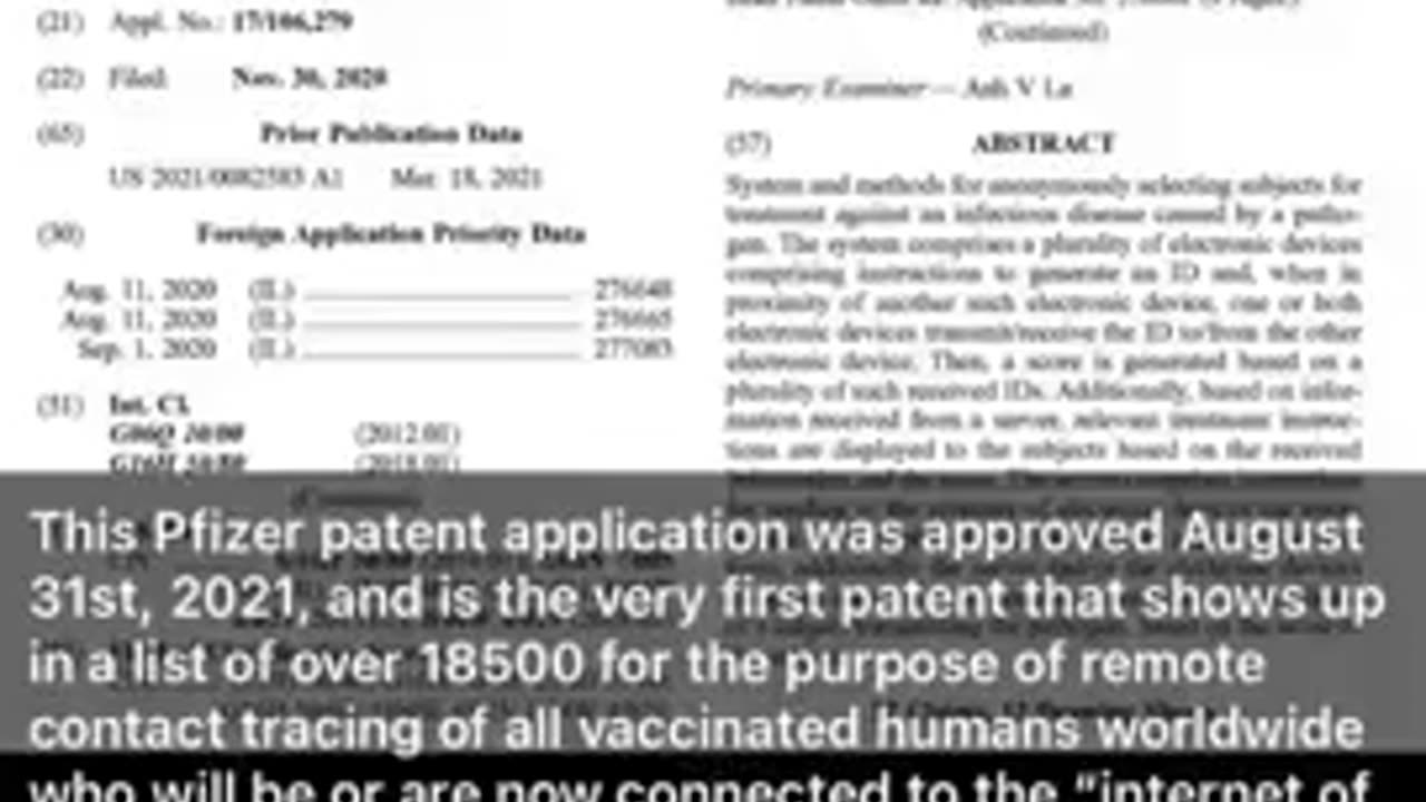 Pfizer Patent On Remote Vaccine Surveillance & Administration
