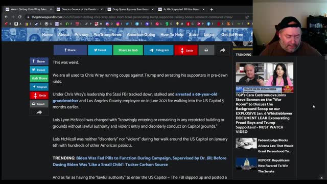 FBI head faggot & pedophile Christopher Wray talks about China