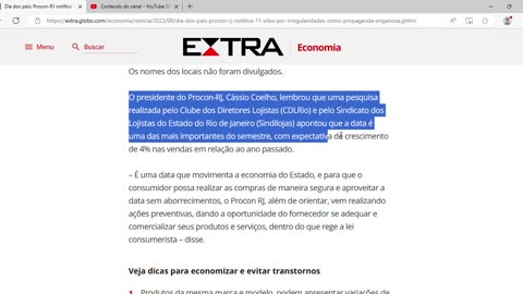 Procon-RJ notifica 11 sites por irregularidades como propaganda enganosa