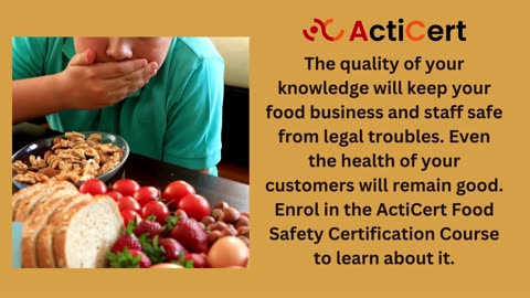 Looking For The Food Allergies And Allergens Certificate
