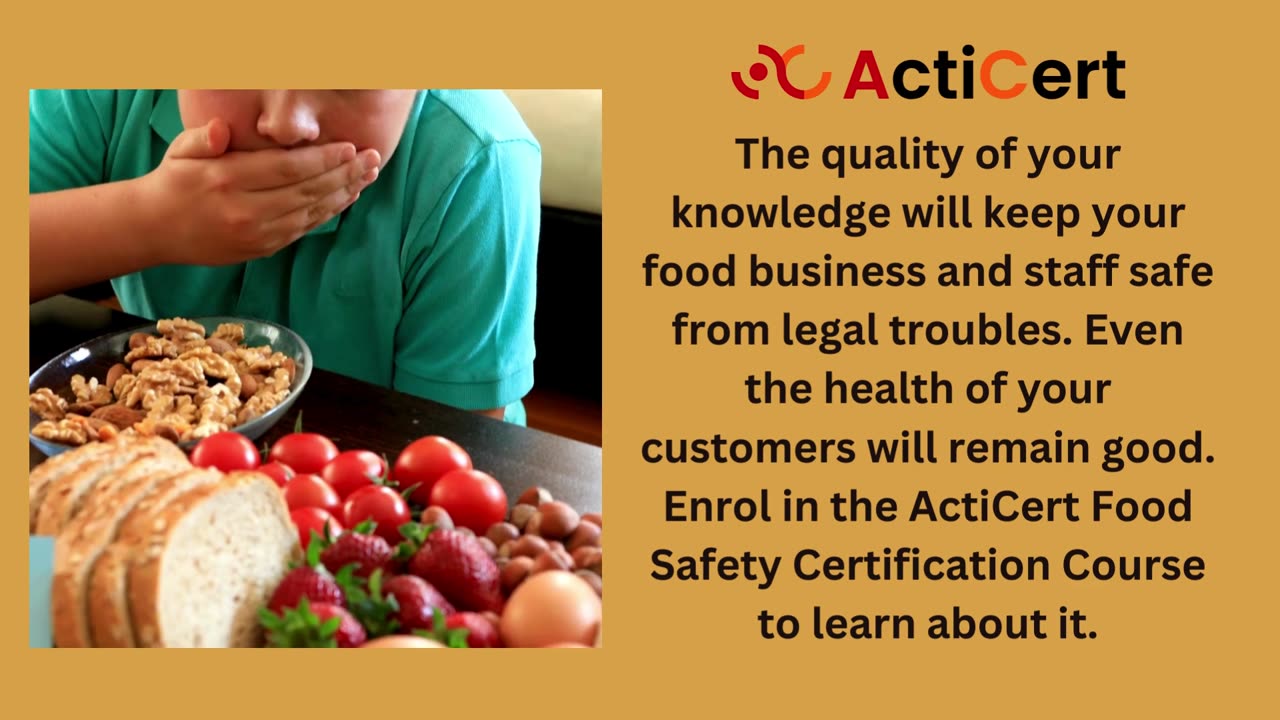 Looking For The Food Allergies And Allergens Certificate