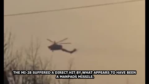 🔴 Ukraine War Russian MI 28 Havoc Helicopter Downed After Ukrainian MANPADS Hit Blows Off Tail