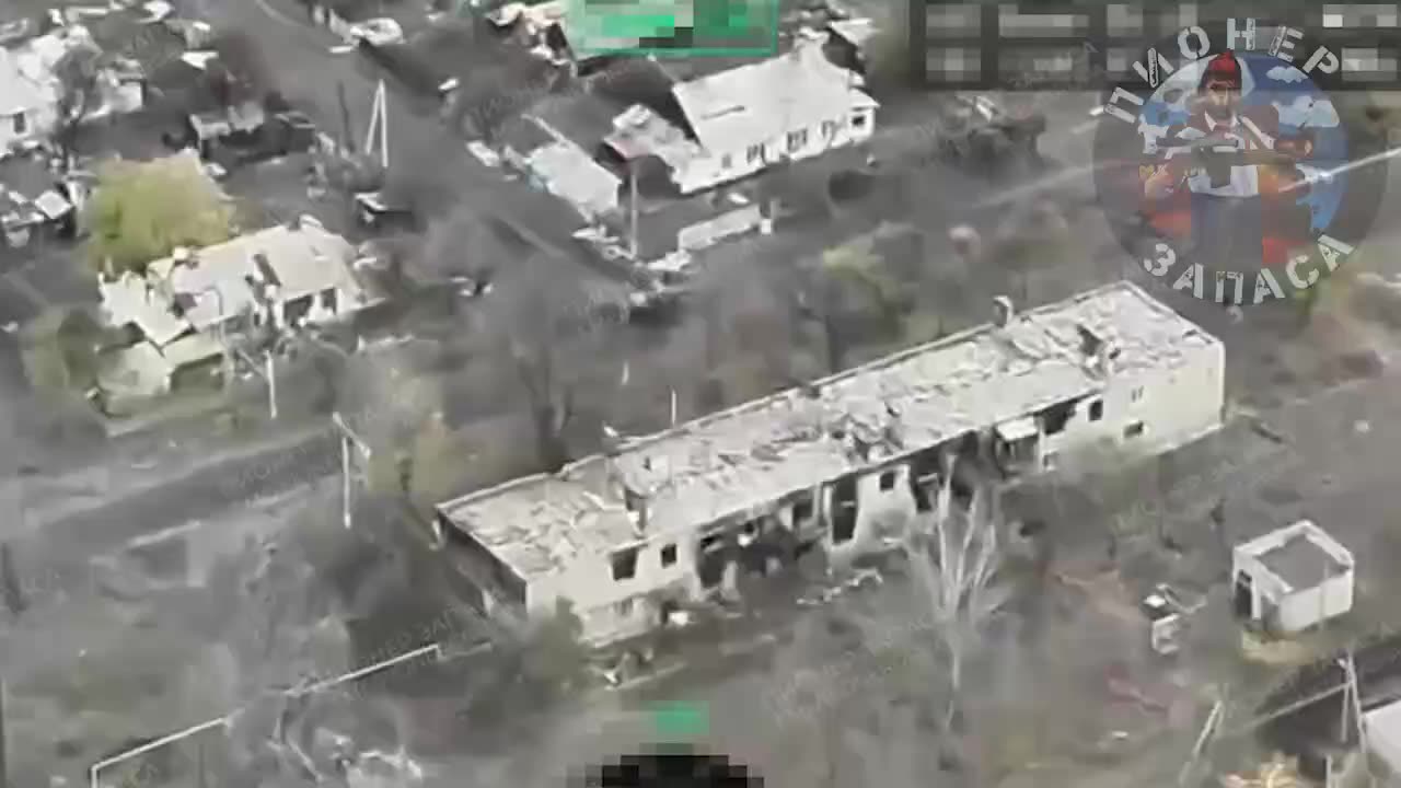 Russian FPV Knocks Out a Ukrainian Armored Vehicle in Toretsk