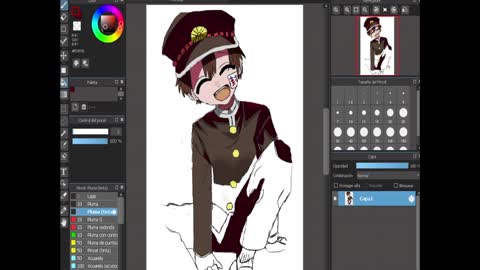 drawing hanako kun in medibang :)