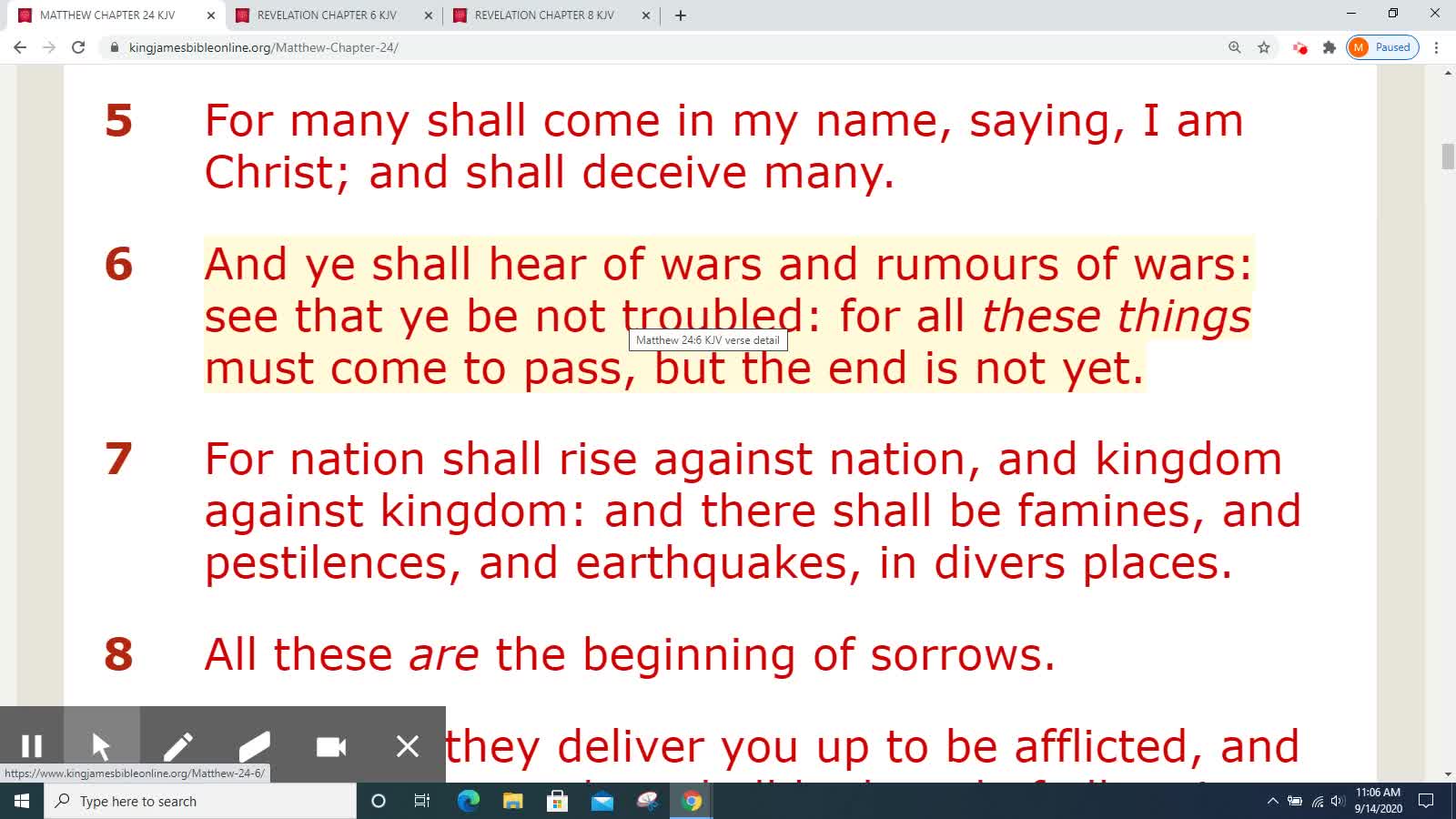 Tribulation examined