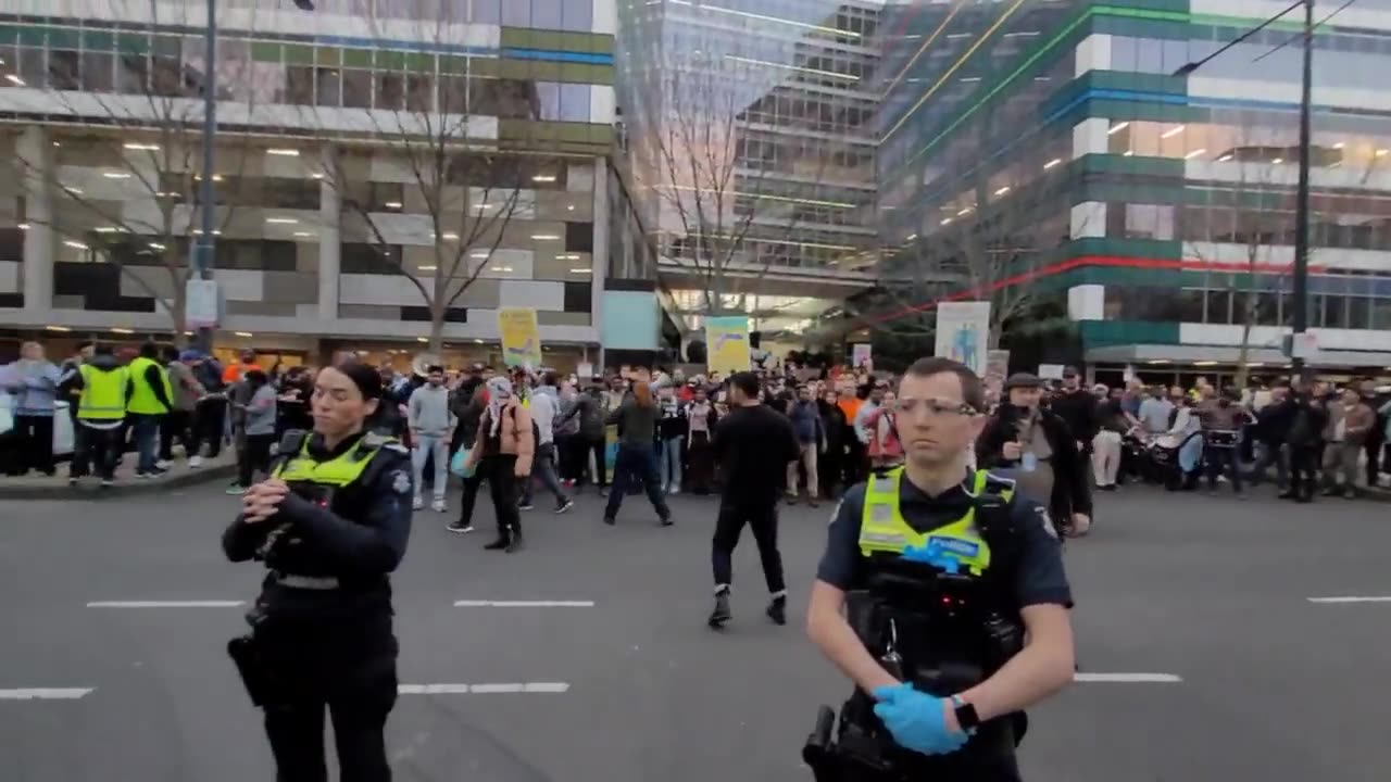 Banner action against feral invaders imported by jews! 📍 Melbourne, Australia 🇦🇺 Friday, 16_08_24