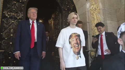 Streamer Adin Ross gifts Donald Trump a Cybertruck wrapped with the image of him standing