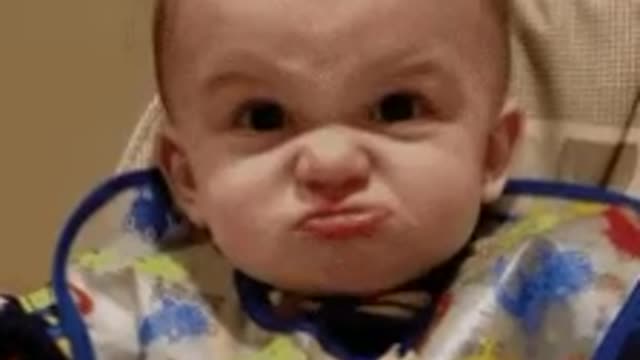 Funny cute baby