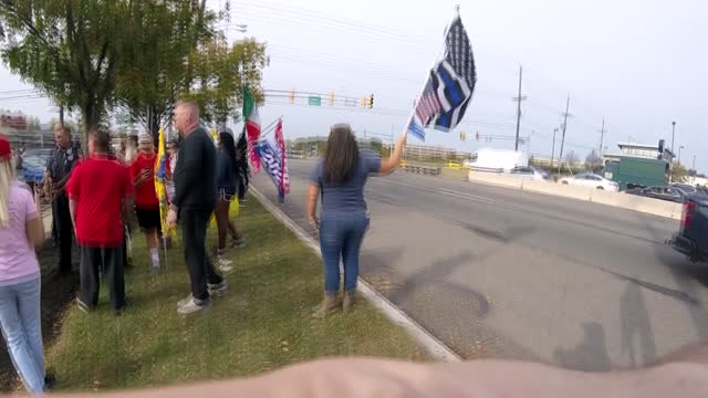 Antifa Counter protesters - Operation Flag Drop NJ