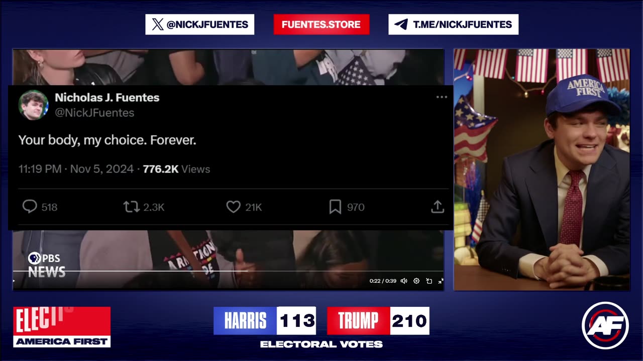 Nick Fuentes "Your body, my choice" Reddit Clip