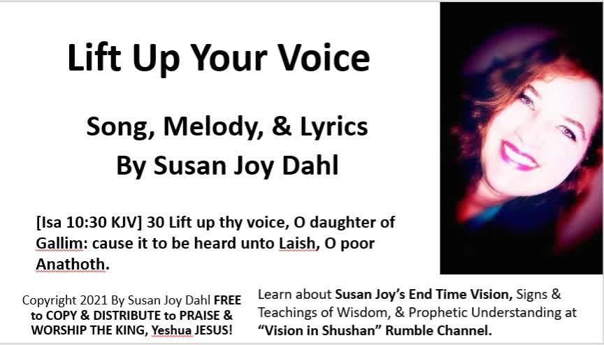 Lift Up Your Voice with Strength By Susan Joy Dahl Worship Song