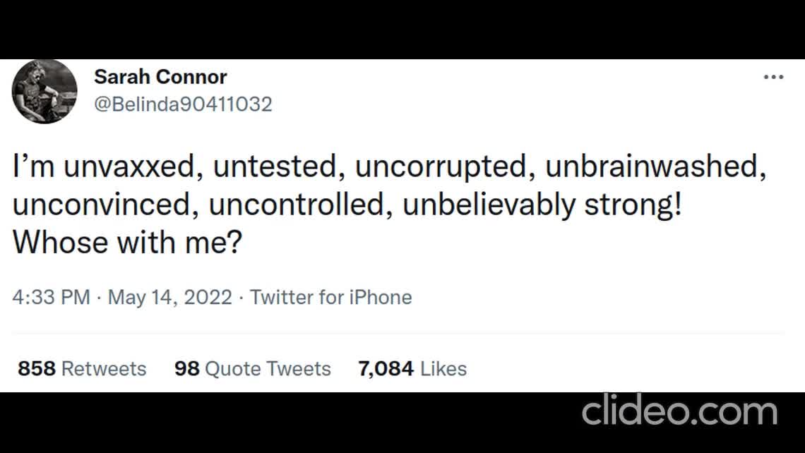 unvaxxed - not part of your slave cult