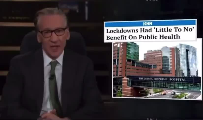 Bill Maher calls out the crass logic of The Science™ behind the Covid restrictions.