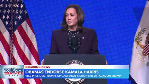 Barack and Michelle Obama endorse Kamala Harris as