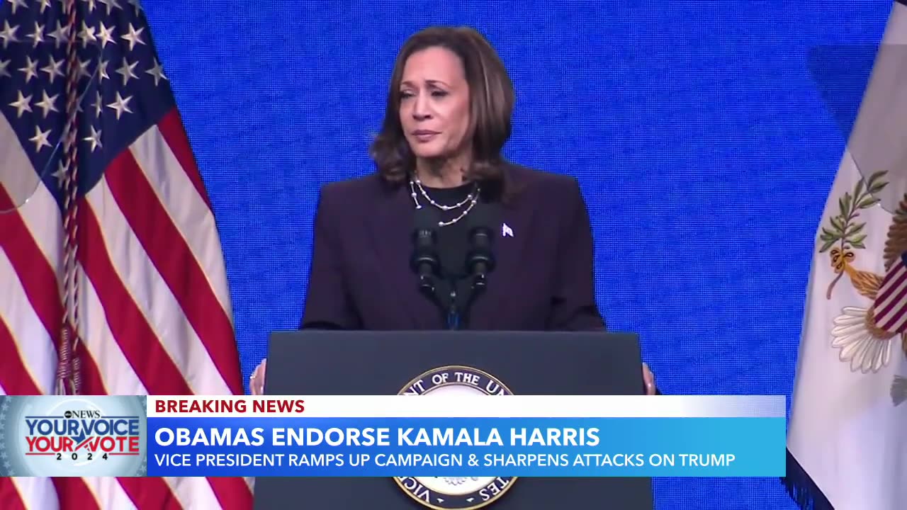 Barack and Michelle Obama endorse Kamala Harris as