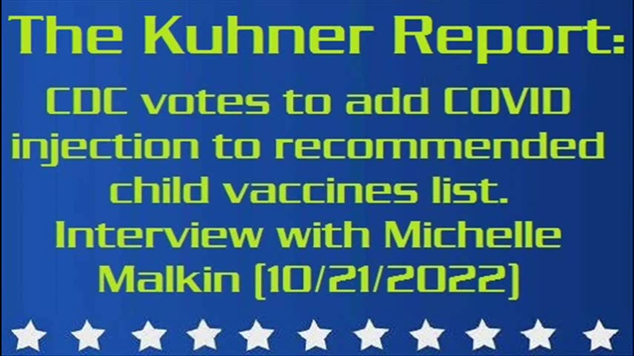 COVID injection to recommended child vaccines list.(10_21_2022)