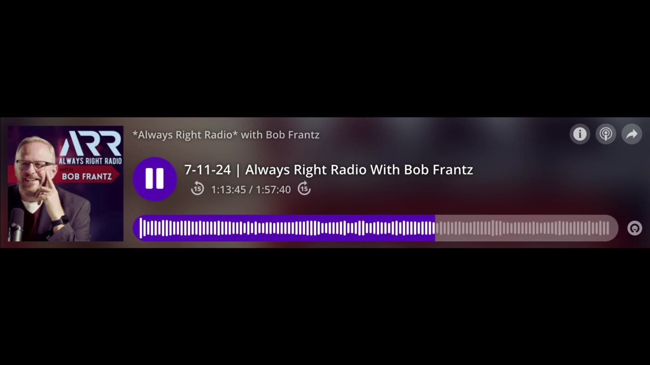 Bob Frantz "Always Right Radio" • July 11, 2024 • Frank LaRose, Ohio Secretary of State