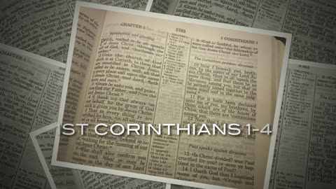 FIRST CORINTHIANS ONE THROUGH FOUR - KJV