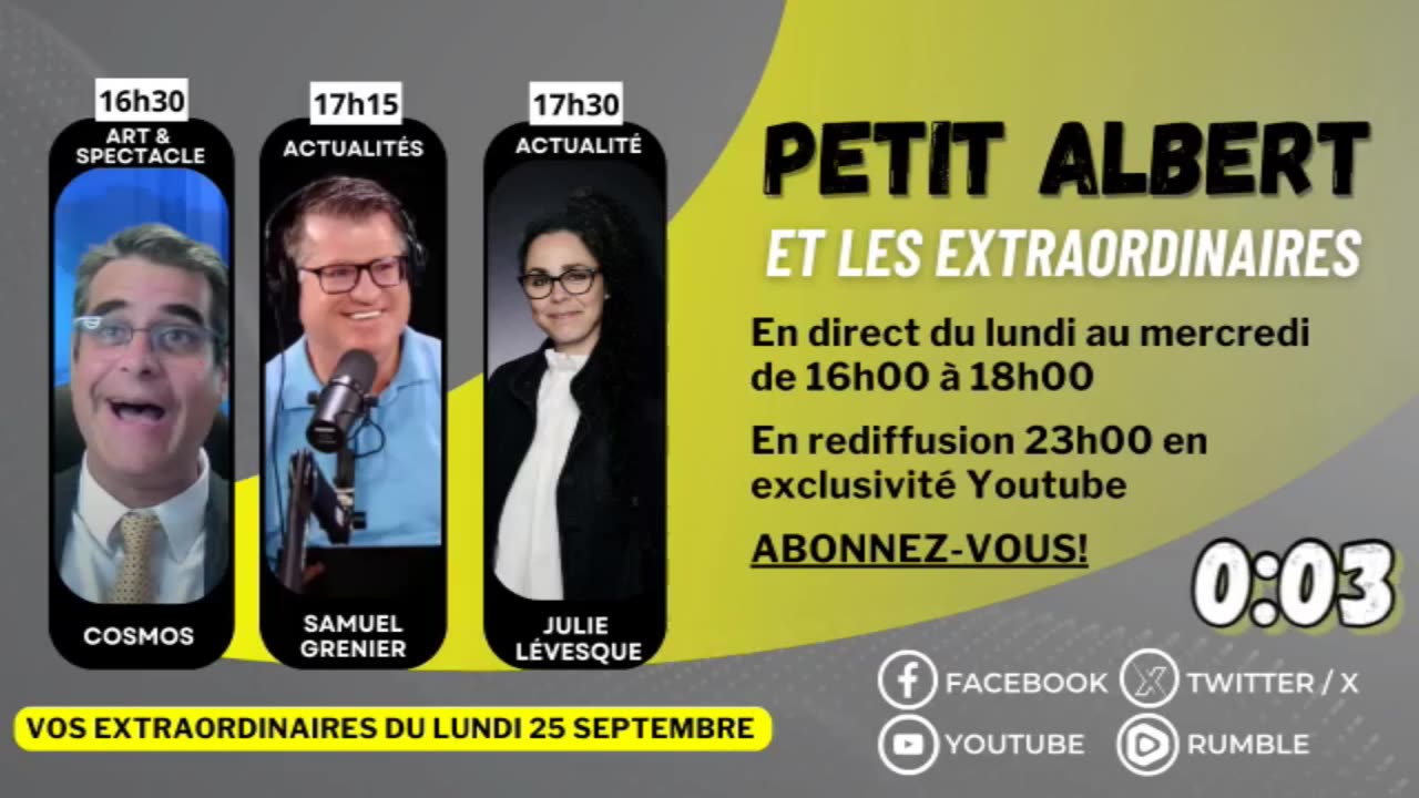 Petit Albert et les extraordinaires - Ép. 07 - Lundi le 25 septembre 2023