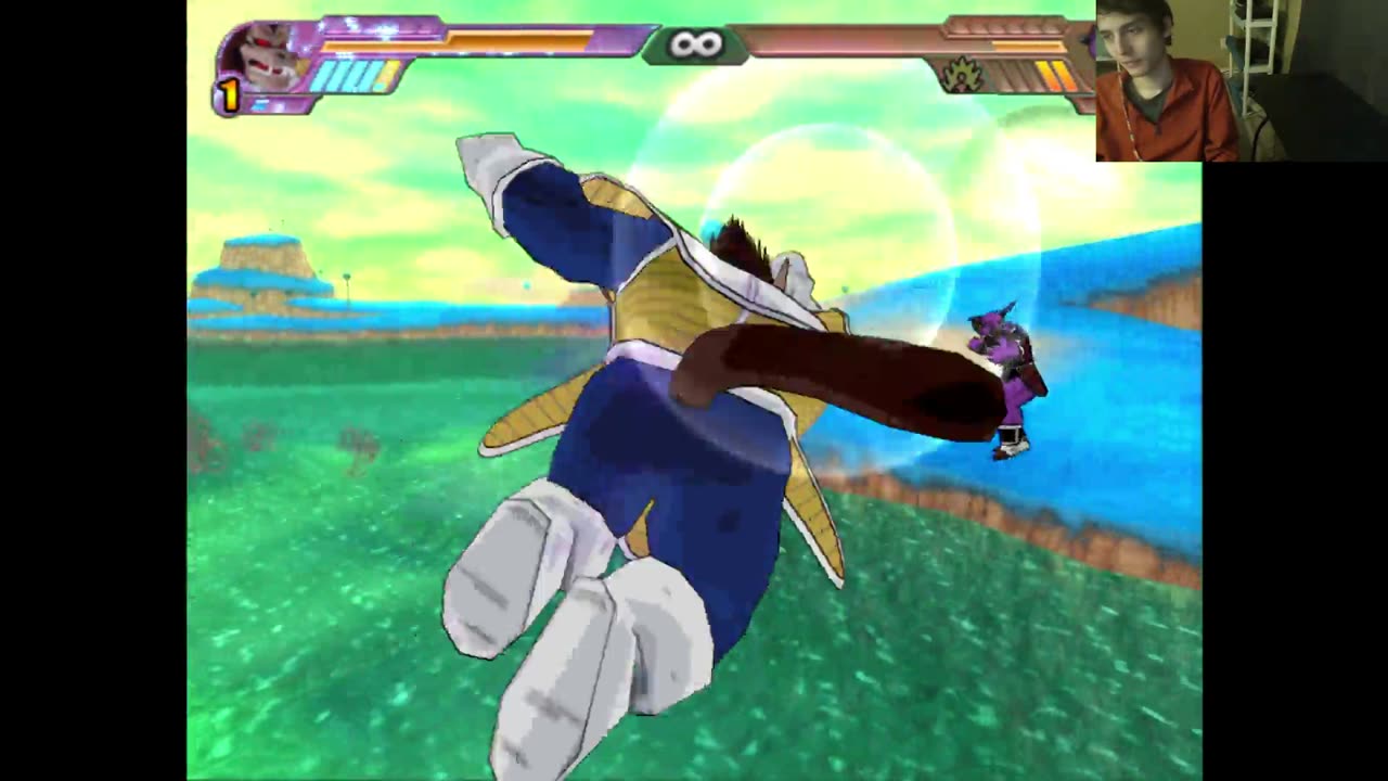 Dragon Ball Z Budokai Tenkaichi 3 Battle #121 With Live Commentary - Vegeta VS Captain Ginyu