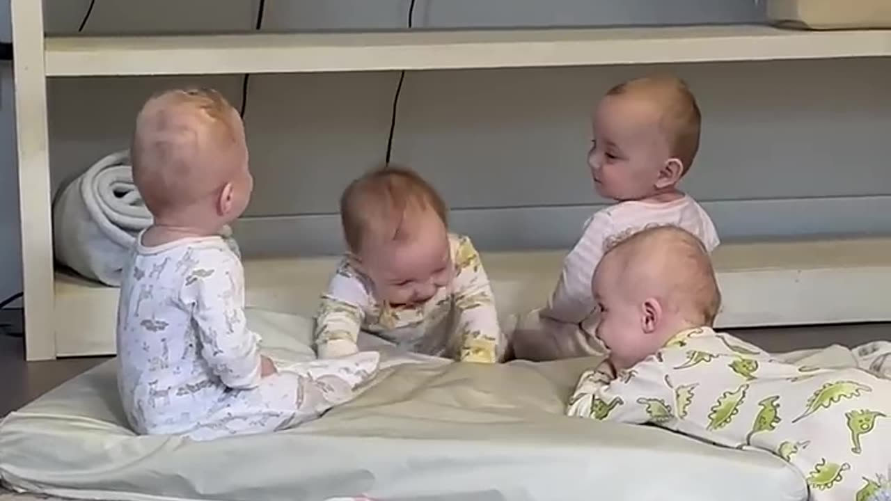 Four kids happiness