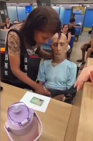 Greedy lady did weekend at Bernie’s in real life wheels dead man into bank #UCNYNEWS