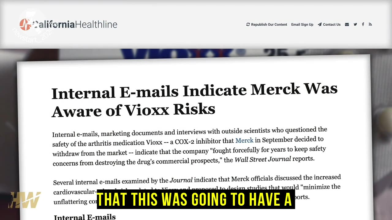 Del Bigtree about Vioxx