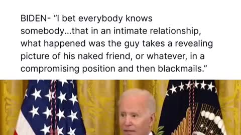 Former Vice President Biden must be referring to Hunter