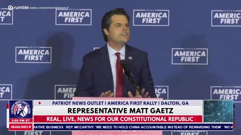 Matt Gaetz Speech | America First Rally | Dalton GA | 5/27