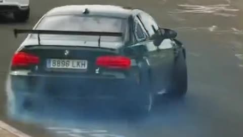 A BMW at the velodrome