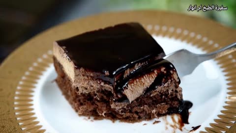 Quick and easy chocolate cake in the mixer without butter and on family size