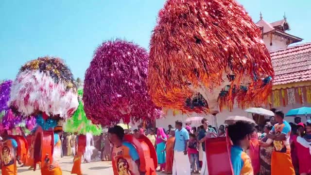 People Performing In An Indian Festival In The Street