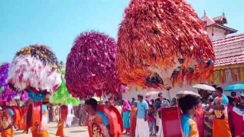 People Performing In An Indian Festival In The Street